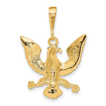 14K Gelbgold Adler-Charm
