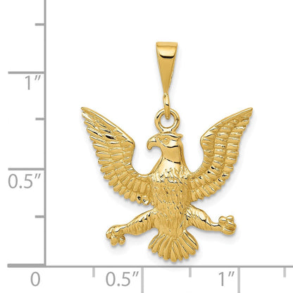 14K Gelbgold Adler-Charm
