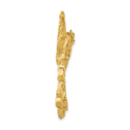 14K Gelbgold Groß Adler Charm