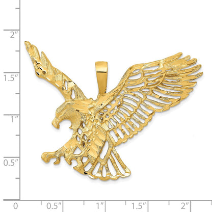 14K Gelbgold Groß Adler Charm