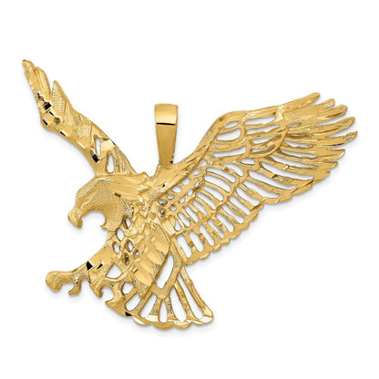 14K Gelbgold Groß Adler Charm
