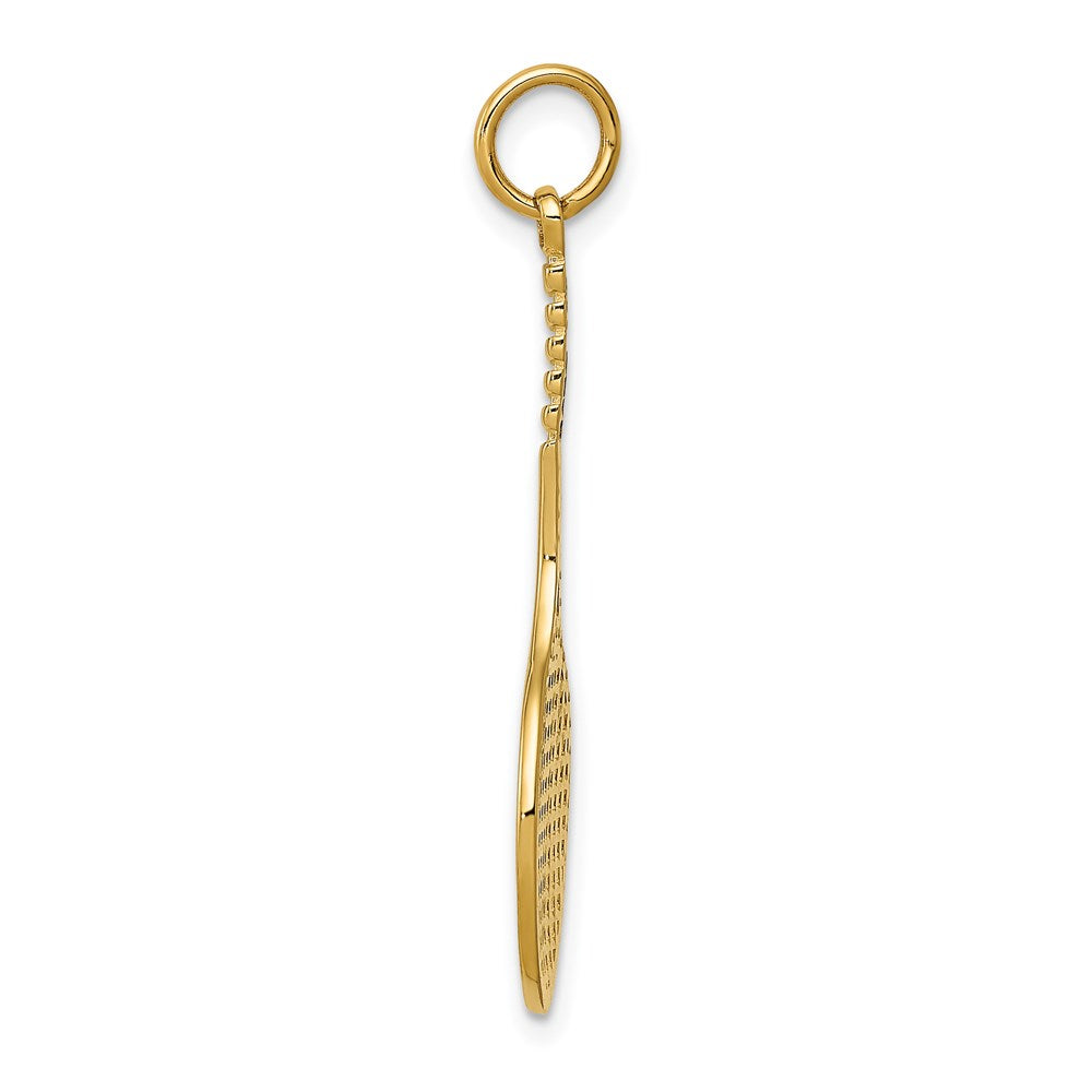 14K Gelbgold Tennis Schläger Charm