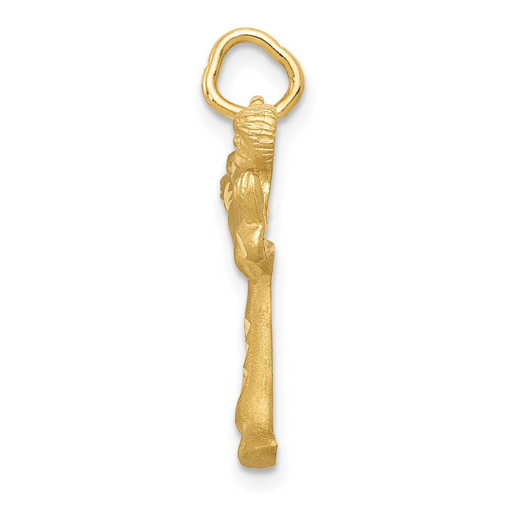 14K Gelbgold Karate-Charm für Herren