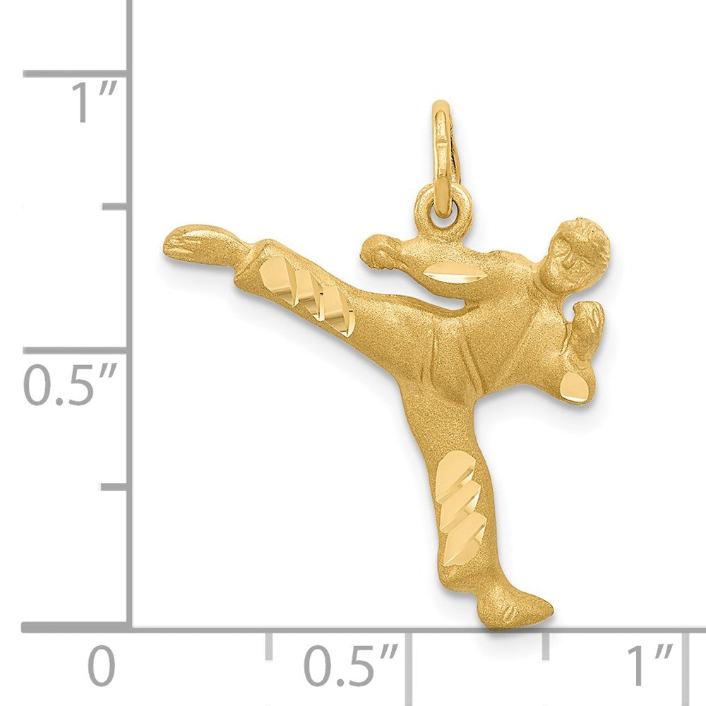14K Gelbgold Karate-Charm für Herren
