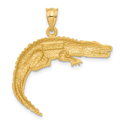 14K Gelbgold Alligator-Anhänger