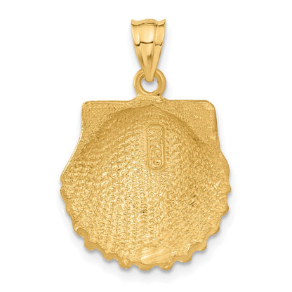 14K Gelbgold Muschel-Anhänger