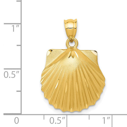 14K Gelbgold Muschel-Anhänger