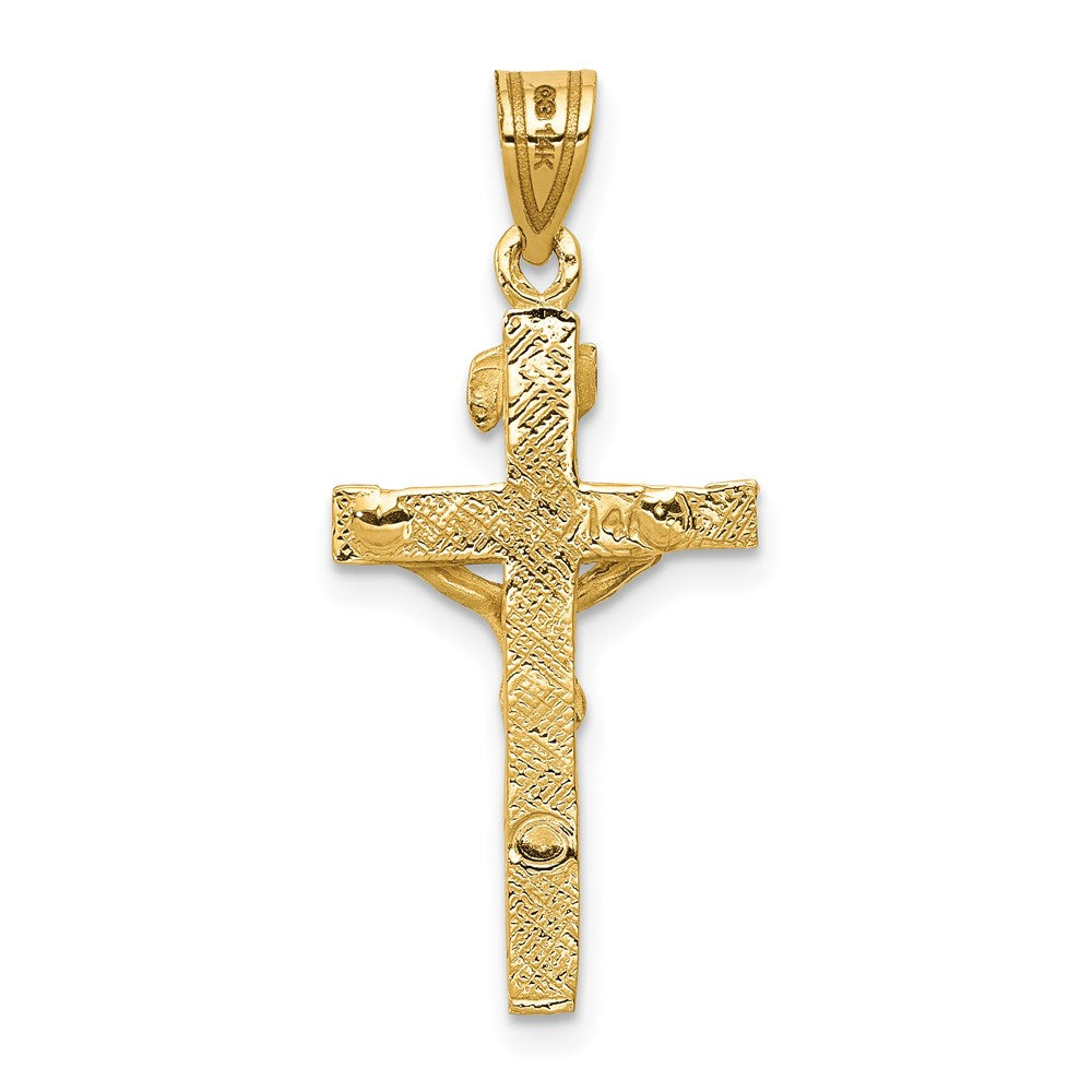 14K Gelbgold Inri Kruzifix Charm