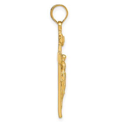14K Gelbgold INRI Kruzifix-Anhänger