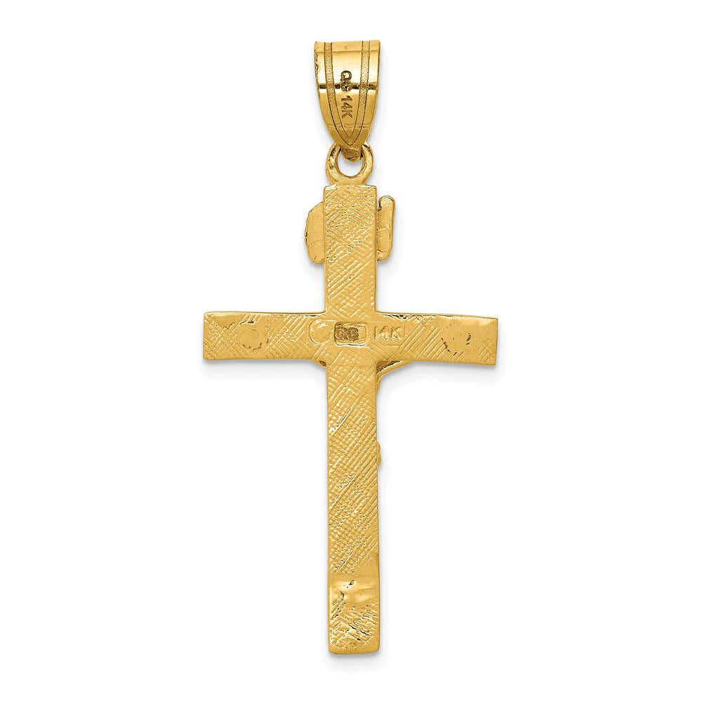 14K Gelbgold INRI Kruzifix-Anhänger