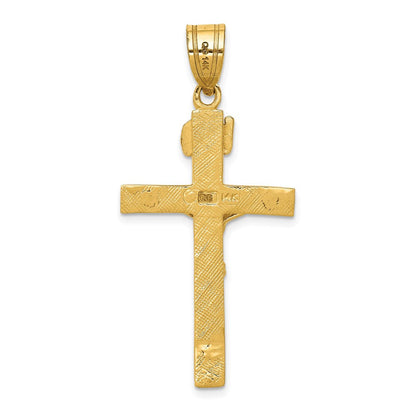 14K Gelbgold INRI Kruzifix-Anhänger