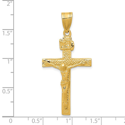 14K Gelbgold INRI Kruzifix-Anhänger