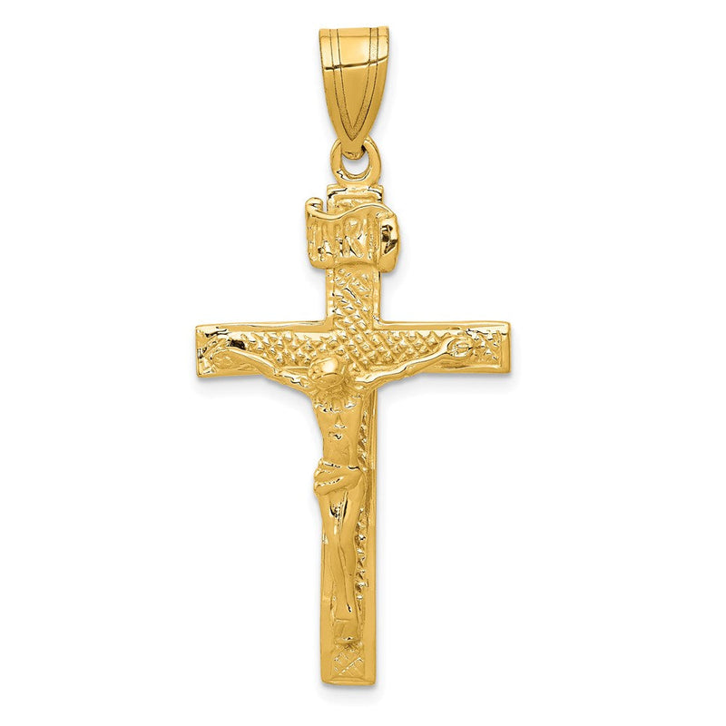 14K Gelbgold INRI Kruzifix-Anhänger
