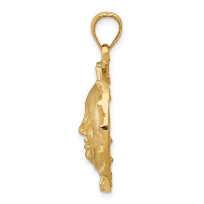 14K Gelbgold Sonnen-Charm