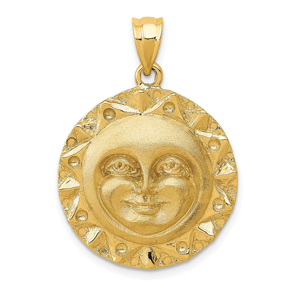 14K Gelbgold Sonnen-Charm