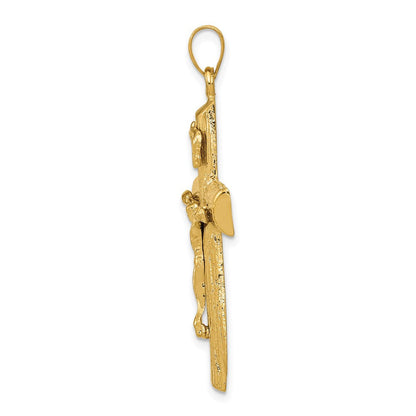 14K Gelbgold Kruzifix-Charm