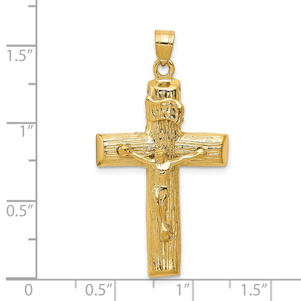 14K Gelbgold Kruzifix-Charm