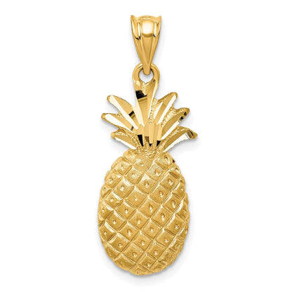 14K Gelbgold Ananas-Charm