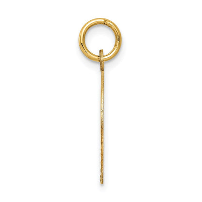14K Gelbgold Konfirmationsmedaille mit Taube Charm-Anhänger