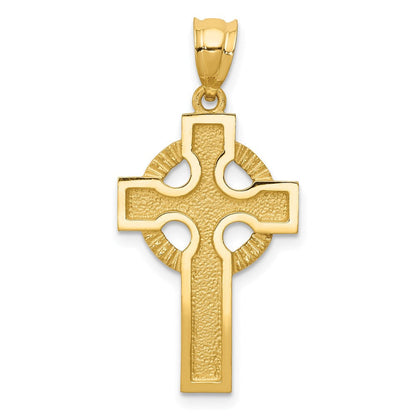 14 Karat Gelbgold Keltisches Kreuz Charm