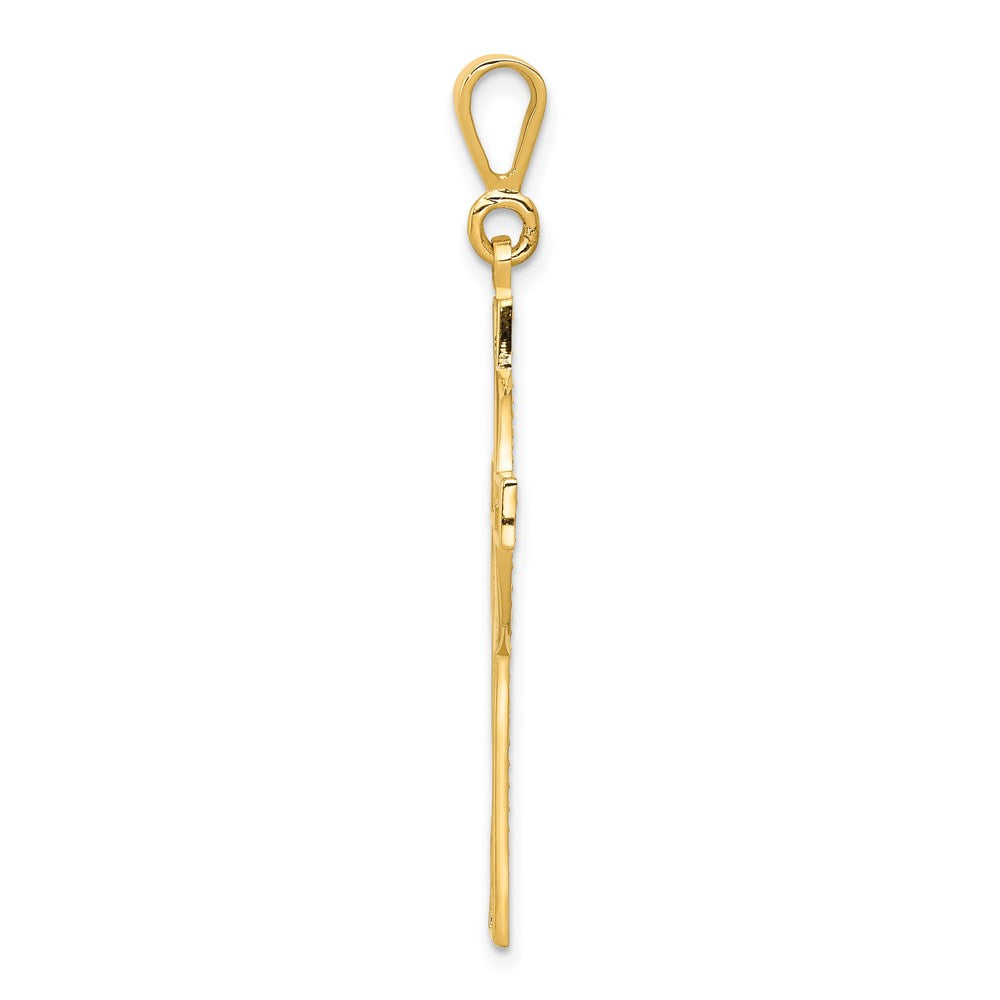 14K Gelbgold Keltisches Kreuz Anhänger