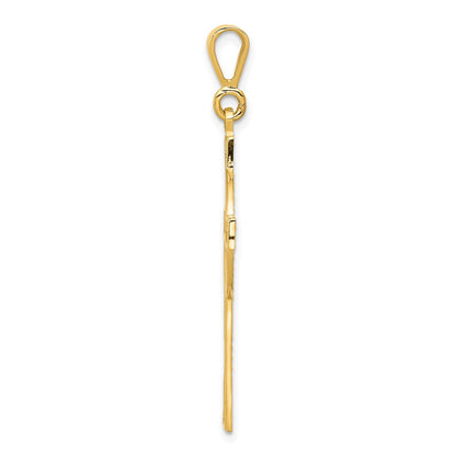 14K Gelbgold Keltisches Kreuz Anhänger