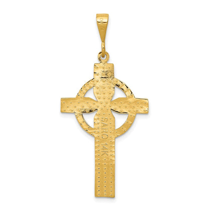 14K Gelbgold Keltisches Kreuz Anhänger