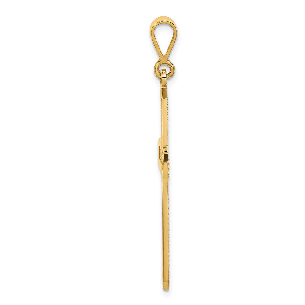 14K Gelbgold Kreuz-Anhänger