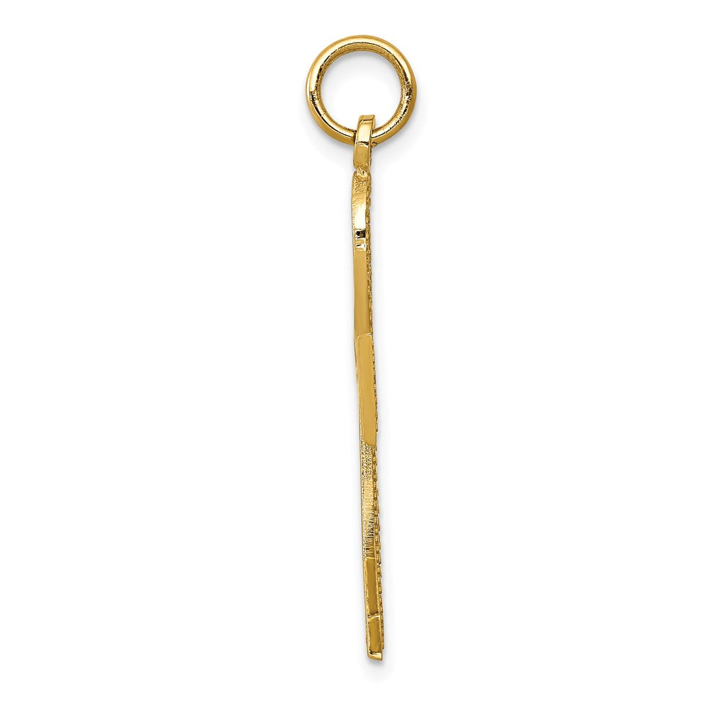 14K Gelbgold Ankh Kreuz Charm