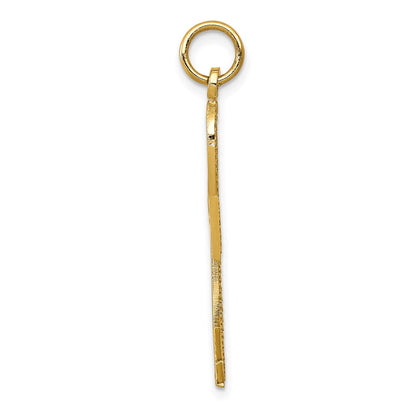 14K Gelbgold Ankh Kreuz Charm