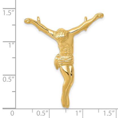 14K Gelbgold Corpus Kette Anhänger
