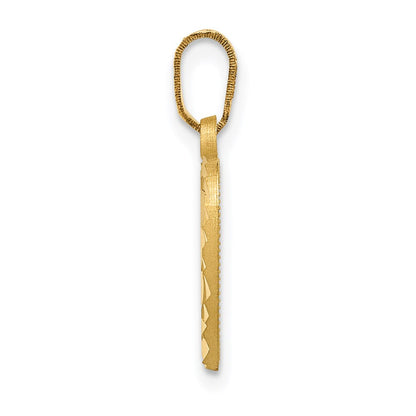 14K Gelbgold Herz-Charm