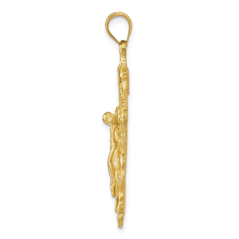 14K Gelbgold Kruzifix-Charm