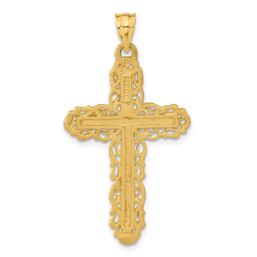 14K Gelbgold Kruzifix-Charm