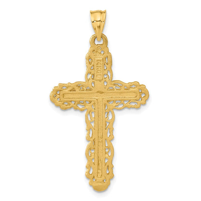 14K Gelbgold Kruzifix-Charm