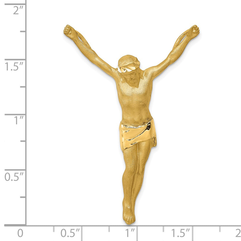 14K Gelbgold Corpus Kette Anhänger