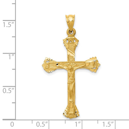 14K Gelbgold Kruzifix-Charm