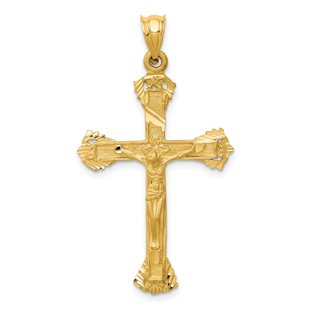 14K Gelbgold Kruzifix-Charm