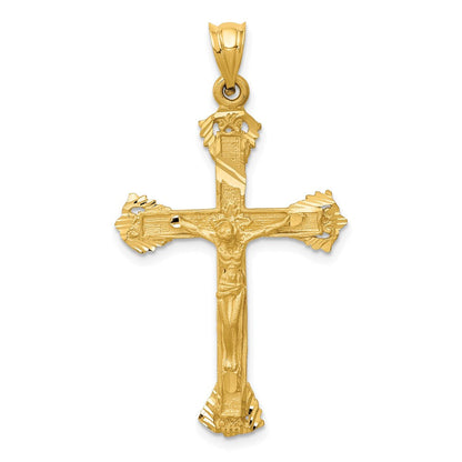 14K Gelbgold Kruzifix-Charm