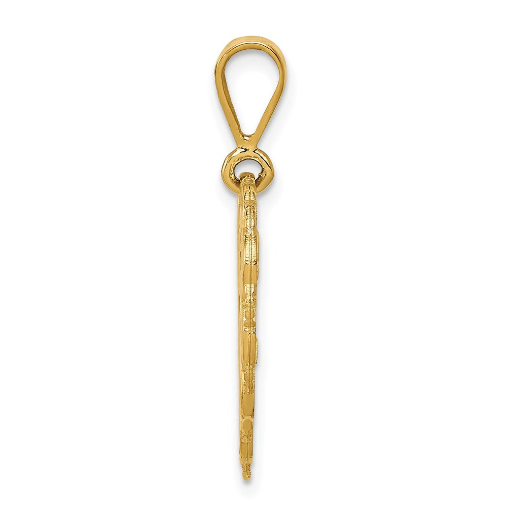 14K Gelbgold wendbarer "SWEET 16"-Charm