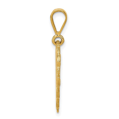 14K Gelbgold wendbarer "SWEET 16"-Charm