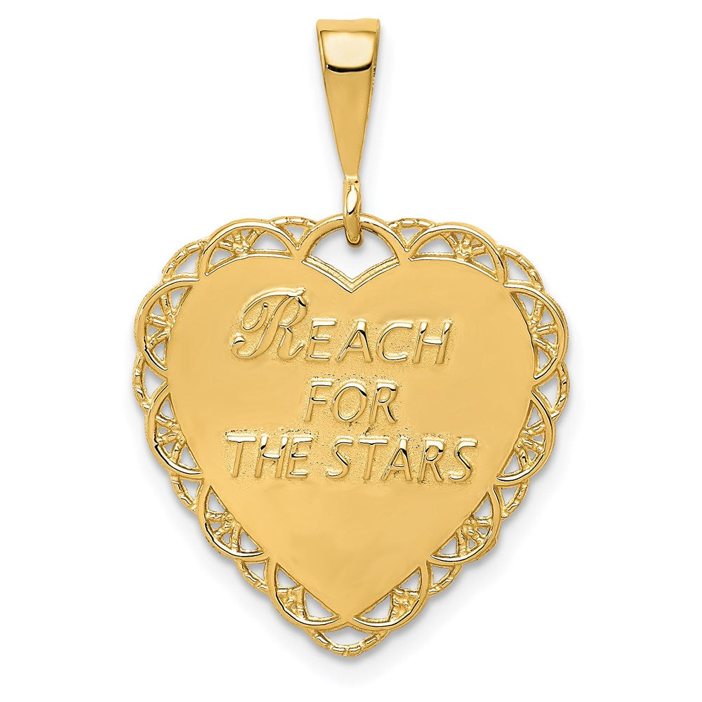 14K Gelbgold wendbarer "SWEET 16"-Charm