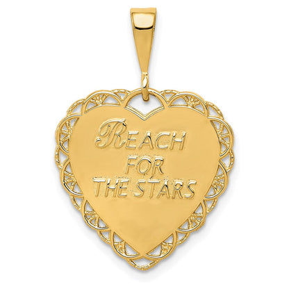 14K Gelbgold wendbarer "SWEET 16"-Charm