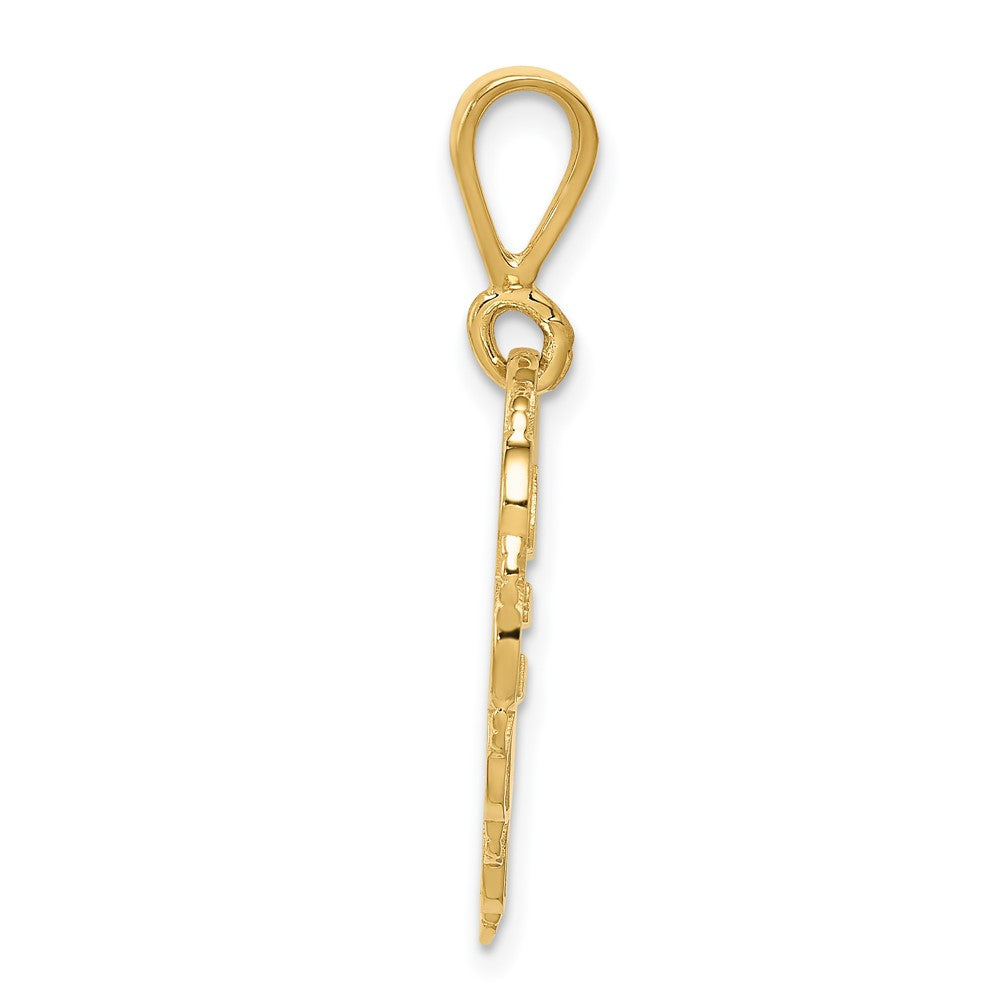14K Gelbgold Charm "Happy Anniversary