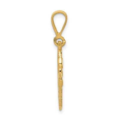 14K Gelbgold wendbarer Charm „25. Jubiläum“