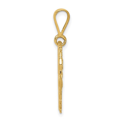 14K Gelbgold wendbarer Charm „50. Jubiläum