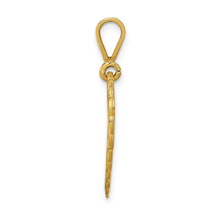 14K Gelbgold wendbarer „FÜR MEINE MAMA“-Charm