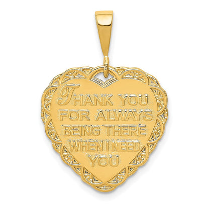 14K Gelbgold Charm „FÜR MEINE BESTE FREUNDIN“