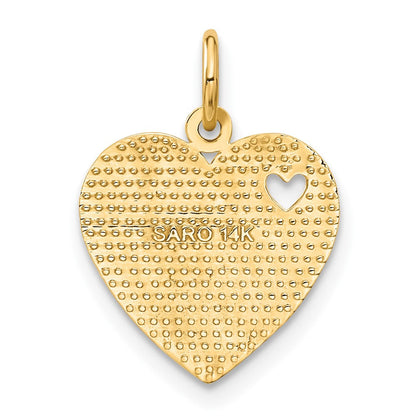 14K Gelbgold Charm „VERY SPECIAL SIS“