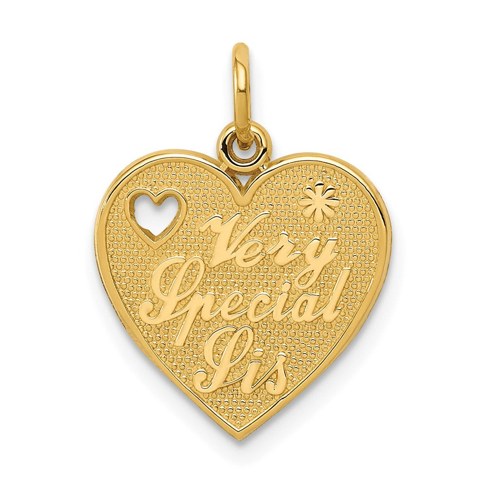 14K Gelbgold Charm „VERY SPECIAL SIS“